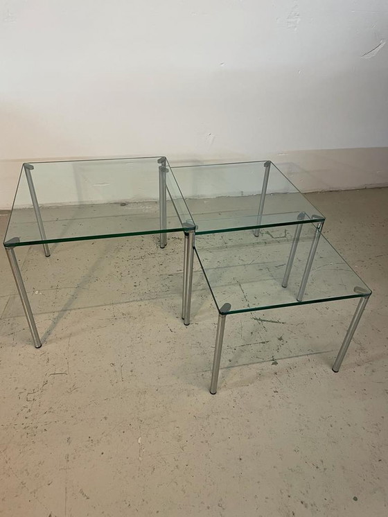 Image 1 of sets Artemide nesting side tables