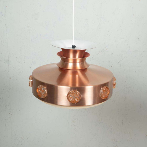 Image 1 of Bohemian Scandinavian pendant lamp, space age Swedish pendant