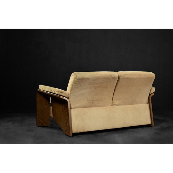 Image 1 of Vintage 2-seater Pegasus sofa in teak wood for Ekornes