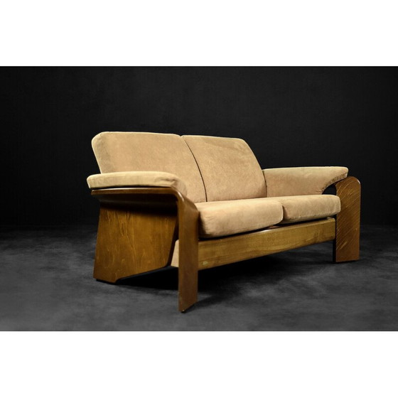 Image 1 of Vintage 2-seater Pegasus sofa in teak wood for Ekornes