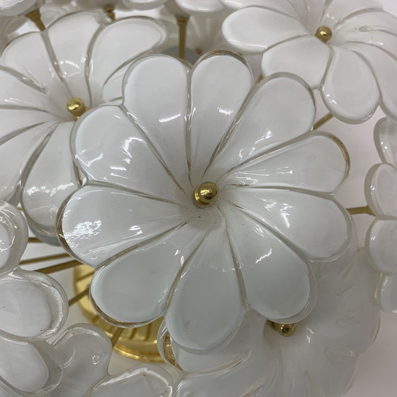 Image 1 of Flower Ceiling Lamp - 1970s, Italian