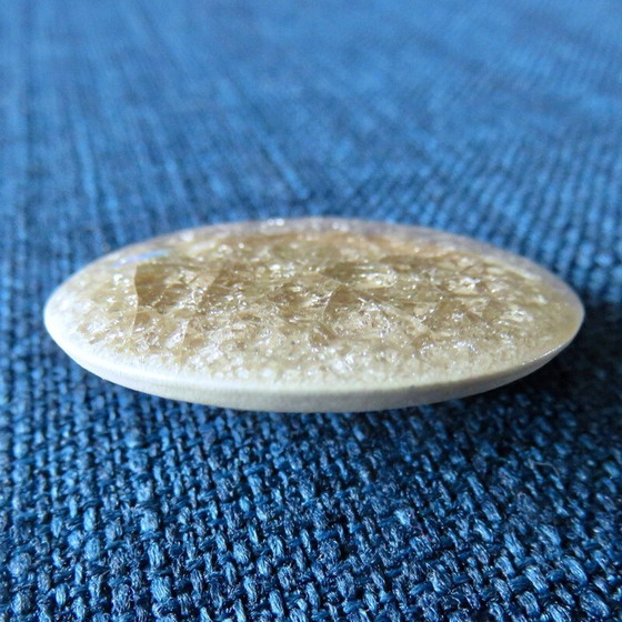 Image 1 of Vintage brooch with pair of crackle enamel earrings by Ole Bjorn Kruger, Denmark