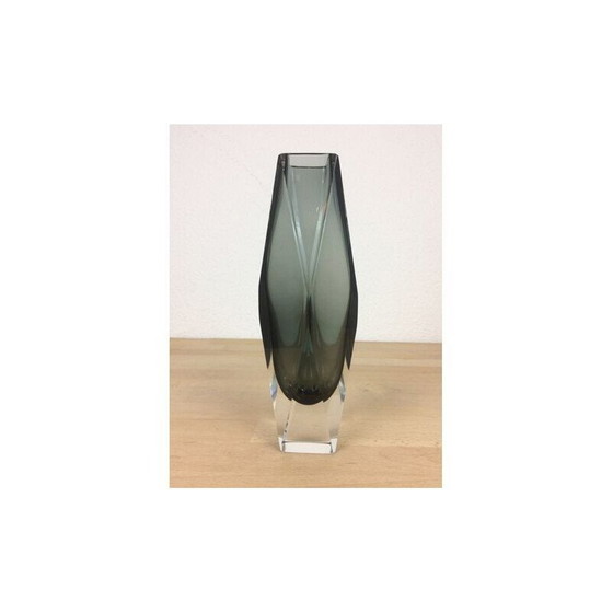 Image 1 of Vaso vintage Sommerso in vetro di Murano fumé