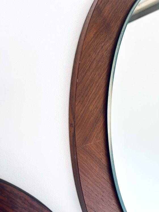 Image 1 of 2x Danish teak mirror