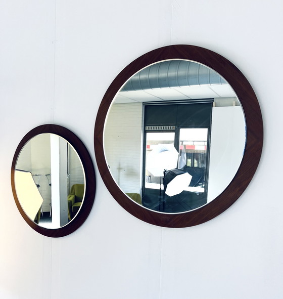 Image 1 of 2x Danish teak mirror