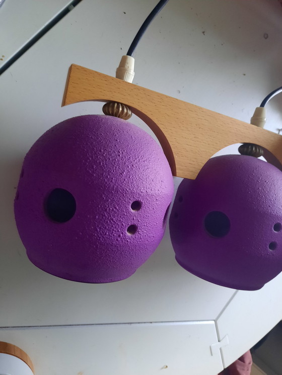 Image 1 of Pendant Lamp Space Purple Bullets In Frame