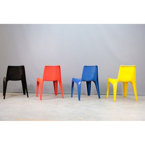 Image 1 of Set of 4 vintage fiberglass chairs by Helmut Bätzner for Bofinger, Germany 1960