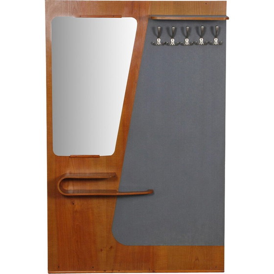 Image 1 of Vintage Dora coat rack in wood and plastic for Kovo Drevo Prerov, Czechoslovakia 1960