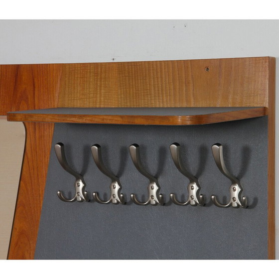 Image 1 of Vintage Dora coat rack in wood and plastic for Kovo Drevo Prerov, Czechoslovakia 1960