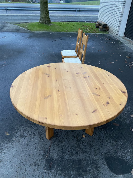 Image 1 of Roland Wilhelmsson Dining Table And 8 Chairs Pine Wood