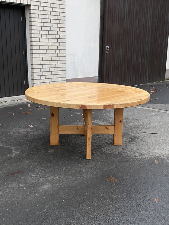 Image 1 of Roland Wilhelmsson Dining Table And 8 Chairs Pine Wood