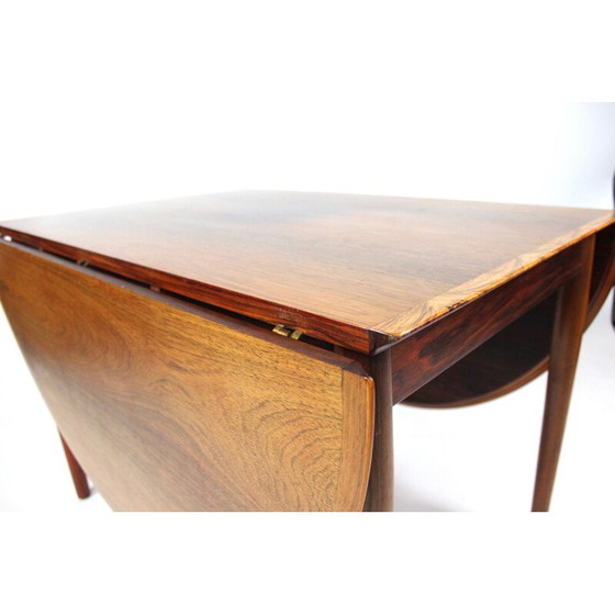 Image 1 of Vintage dining table with extensions in rosewood 1960s