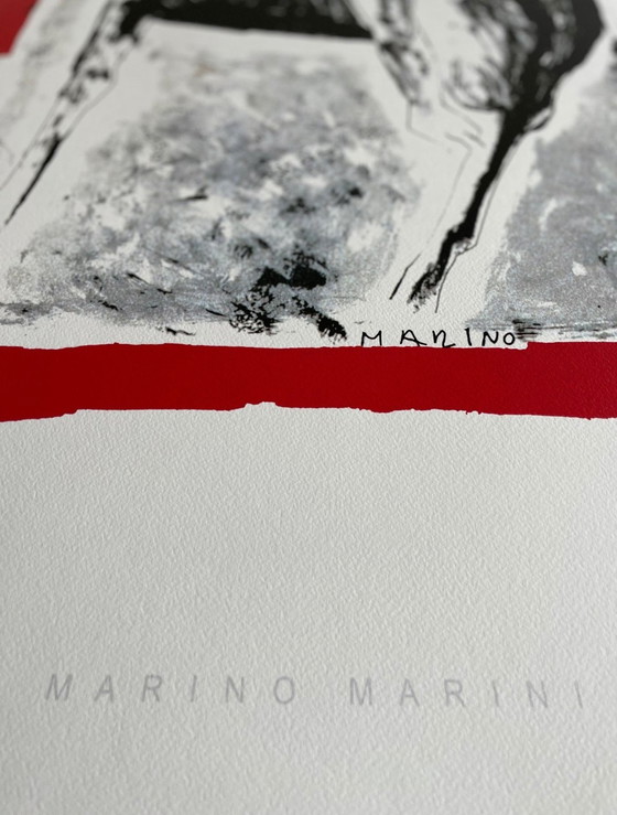 Image 1 of Marino Marini  (1901-1980), Cavaliere, 1955, Copyright Sabam Belgium 2002 Amazing Quality Premium Paper ( Screen Print On Handma