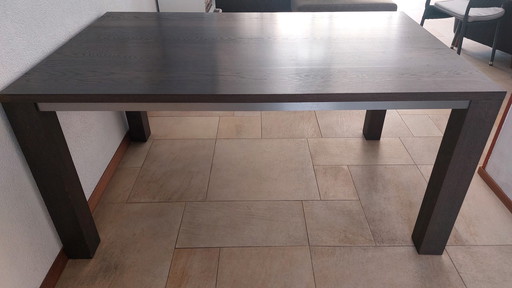 Bert Plantagie Table de salle à manger en chêne gris fumé