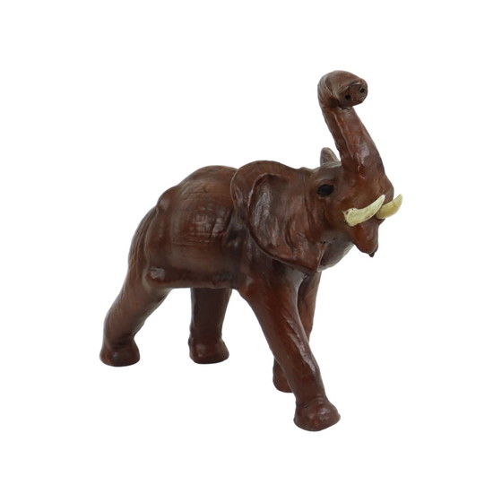 Image 1 of Statua di elefante vintage in pelle