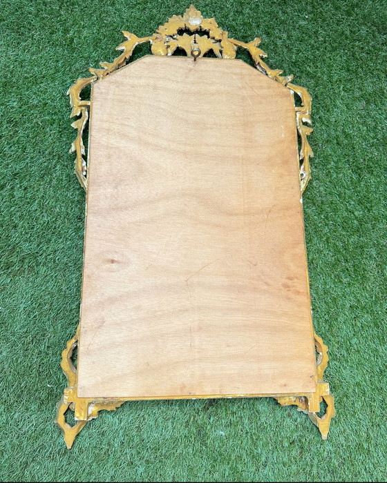Image 1 of Miroir vintage italien doré La Barge
