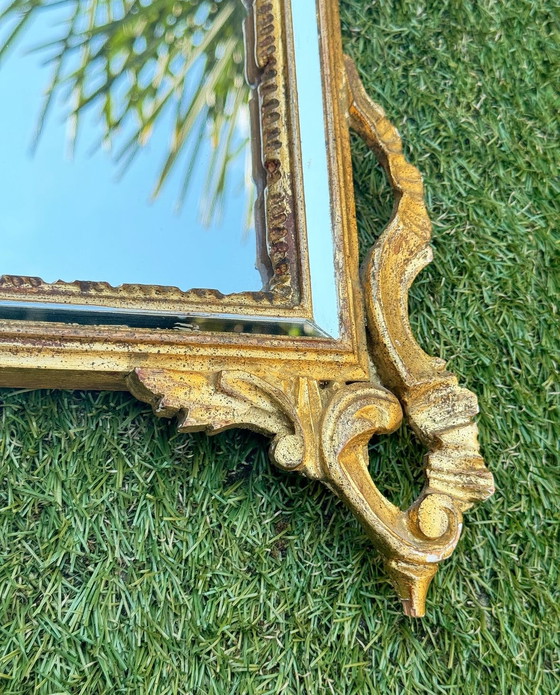 Image 1 of Specchio vintage italiano placcato oro La Barge