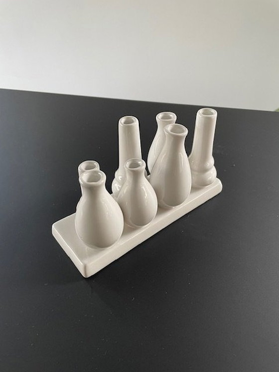 Image 1 of Modern Multi-Vase White Ceramic