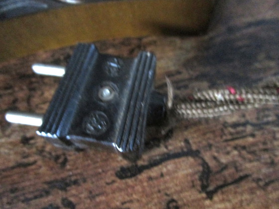 Image 1 of Bellissima lampada da tavolo degli anni &#39;50 con cornice su entrambi i lati.