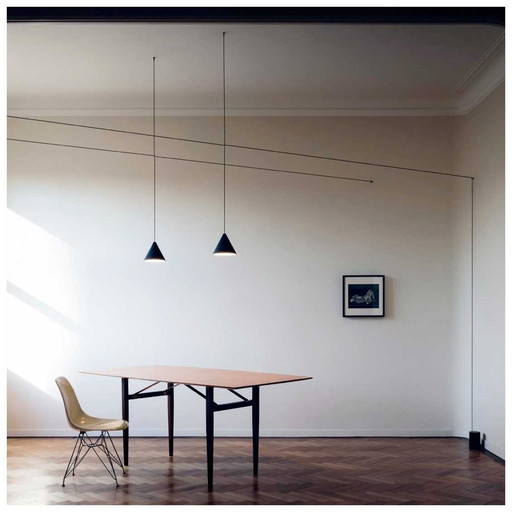 Flos String Light 2X Cones And Floor Switch