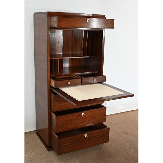 Image 1 of Vintage Art deco secretary in Rio rosewood, 1900s