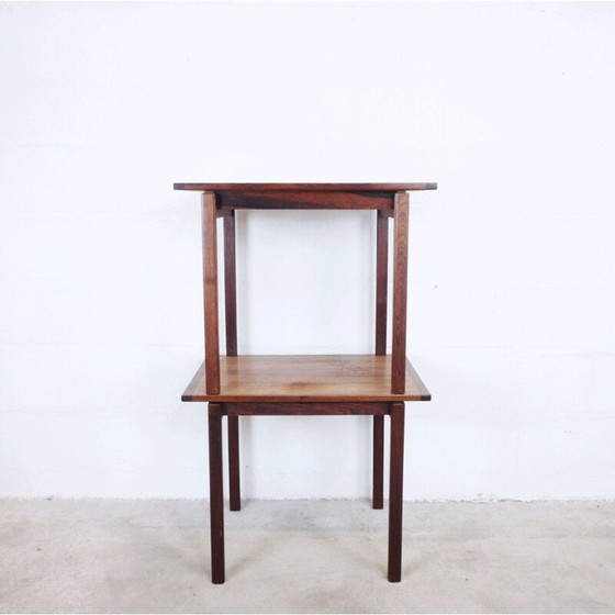 Image 1 of Pair of vintage scandinavian side tables in rosewood 1960