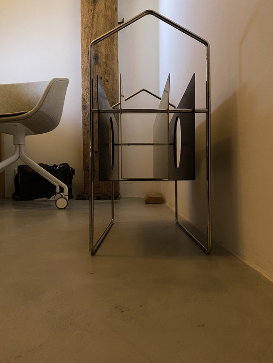 Image 1 of Portariviste vintage in metallo cromato, Francia anni '70