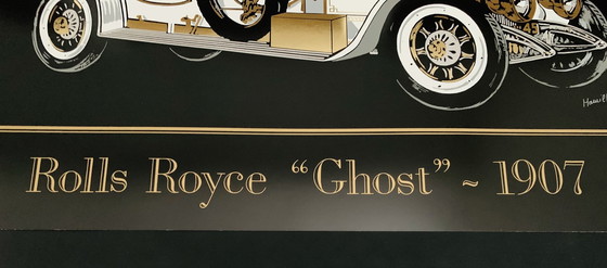 Image 1 of Artist: Hamilton Title: Rolly Royce "Ghost" 1907. Screenprint.