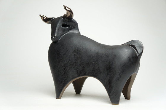 Image 1 of Large Ceramic Bull Sculpture Urszula Despet