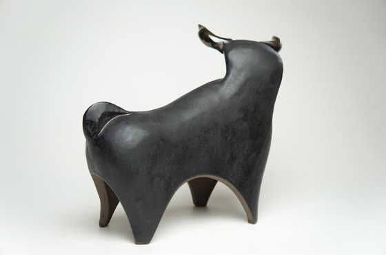 Image 1 of Large Ceramic Bull Sculpture Urszula Despet