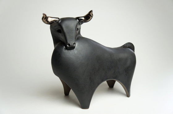 Image 1 of Large Ceramic Bull Sculpture Urszula Despet