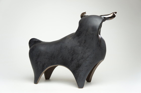 Image 1 of Large Ceramic Bull Sculpture Urszula Despet