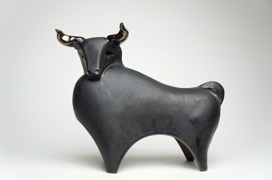 Image 1 of Large Ceramic Bull Sculpture Urszula Despet