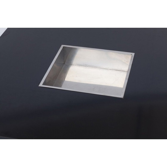 Image 1 of Tavolino da caffè vintage in formica nera di Cidue, 1970