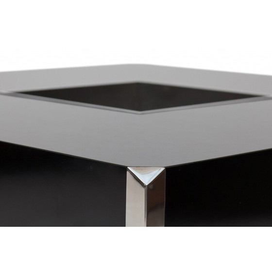 Image 1 of Tavolino da caffè vintage in formica nera di Cidue, 1970