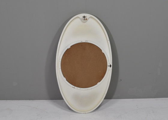 Image 1 of Italian mid-century Space Age oval mirror – Italy, circa 1970