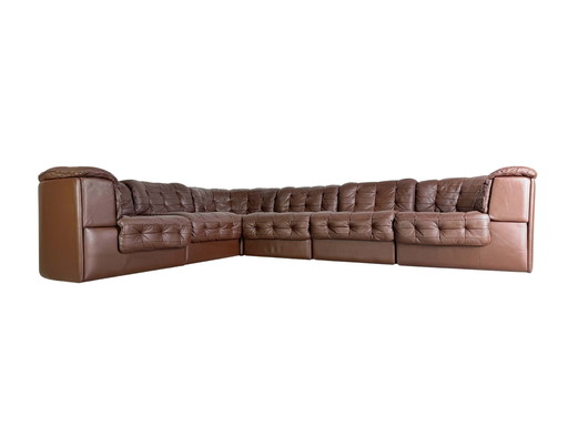 Original De Sede corner sofa Ds 11 Midcentury leather patchwork