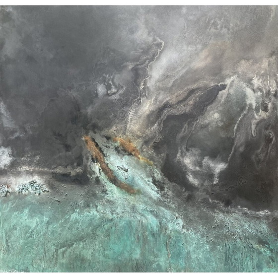 Image 1 of Vintage painting "Origins" by Frédérique Domergue