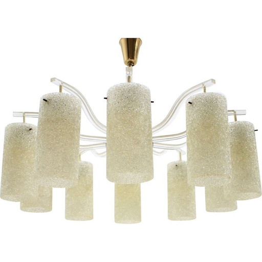 Vintage plastic chandelier, Raumleuchts, Germany 1970