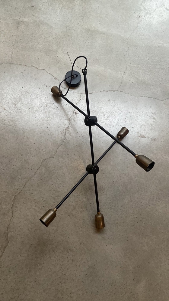 Image 1 of Lámpara House Doctor "Molecular" - Metal negro/latón