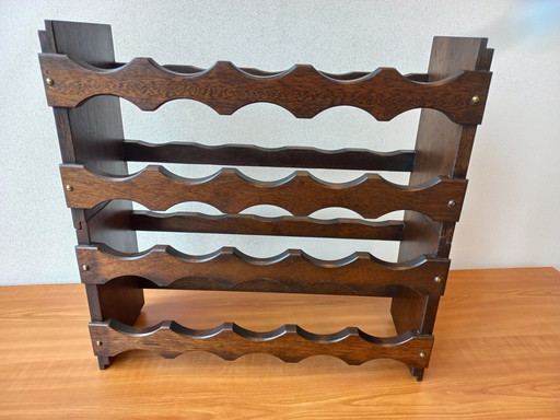 Antique Wooden Wine Rack