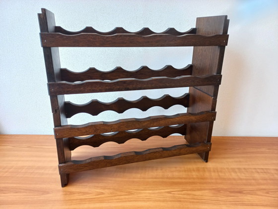 Image 1 of Antique Wooden Wine Rack