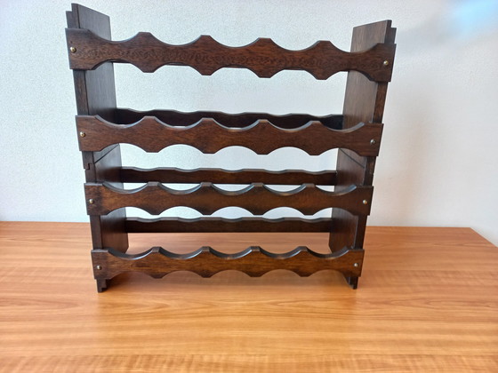 Image 1 of Antique Wooden Wine Rack