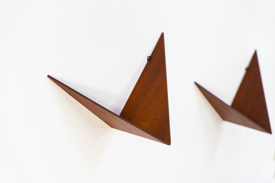 Image 1 of Pair of “Butterfly” Wall-Shelves by Poul Cadovius for Cado (Denmark, 1950s)