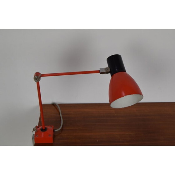 Image 1 of Adjustable vintage industrial table lamp, Czech 1960