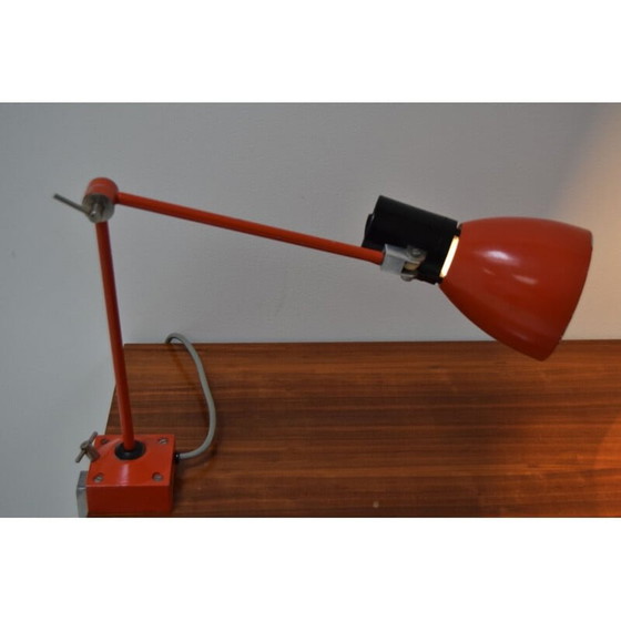 Image 1 of Adjustable vintage industrial table lamp, Czech 1960