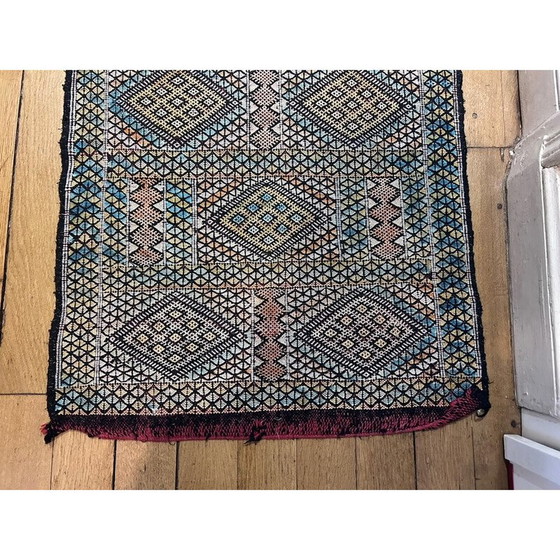 Image 1 of Vintage hand-woven Kilim hallway rug, 1970