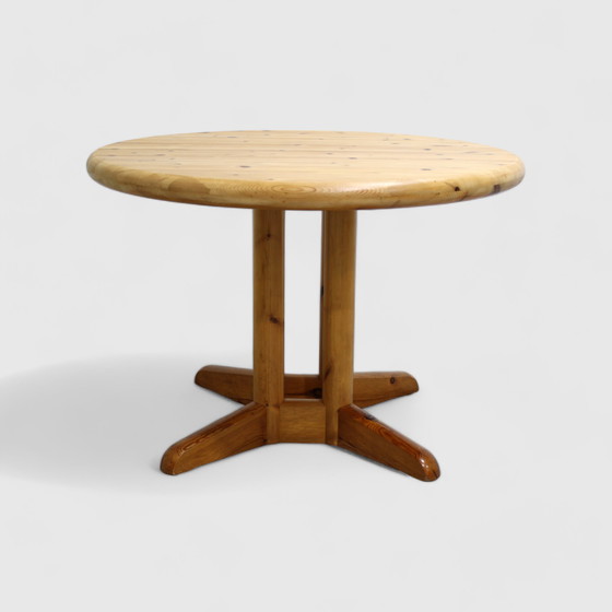 Image 1 of Table de salle à manger ronde Vintage Design - Rainer Daumiller Hirtshals Savværk