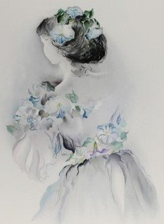 Image 1 of Femme Avec Fleurs