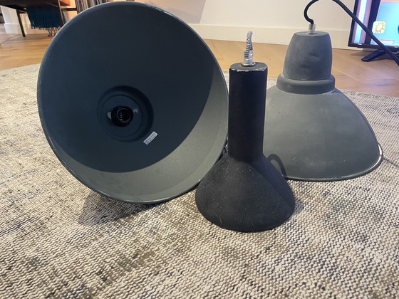 Image 1 of 3x Lampada a sospensione industriale vintage